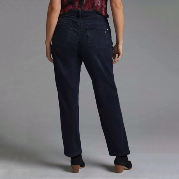 NWT Anthropologie Pilcro The Vintage Straight High Waist Jean Dark Denim 18W - Picture 3 of 16